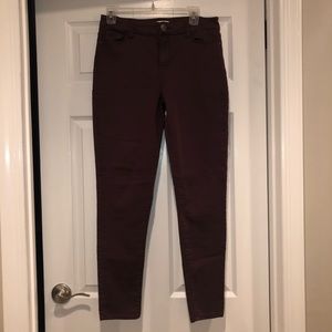 Burgundy Jeans